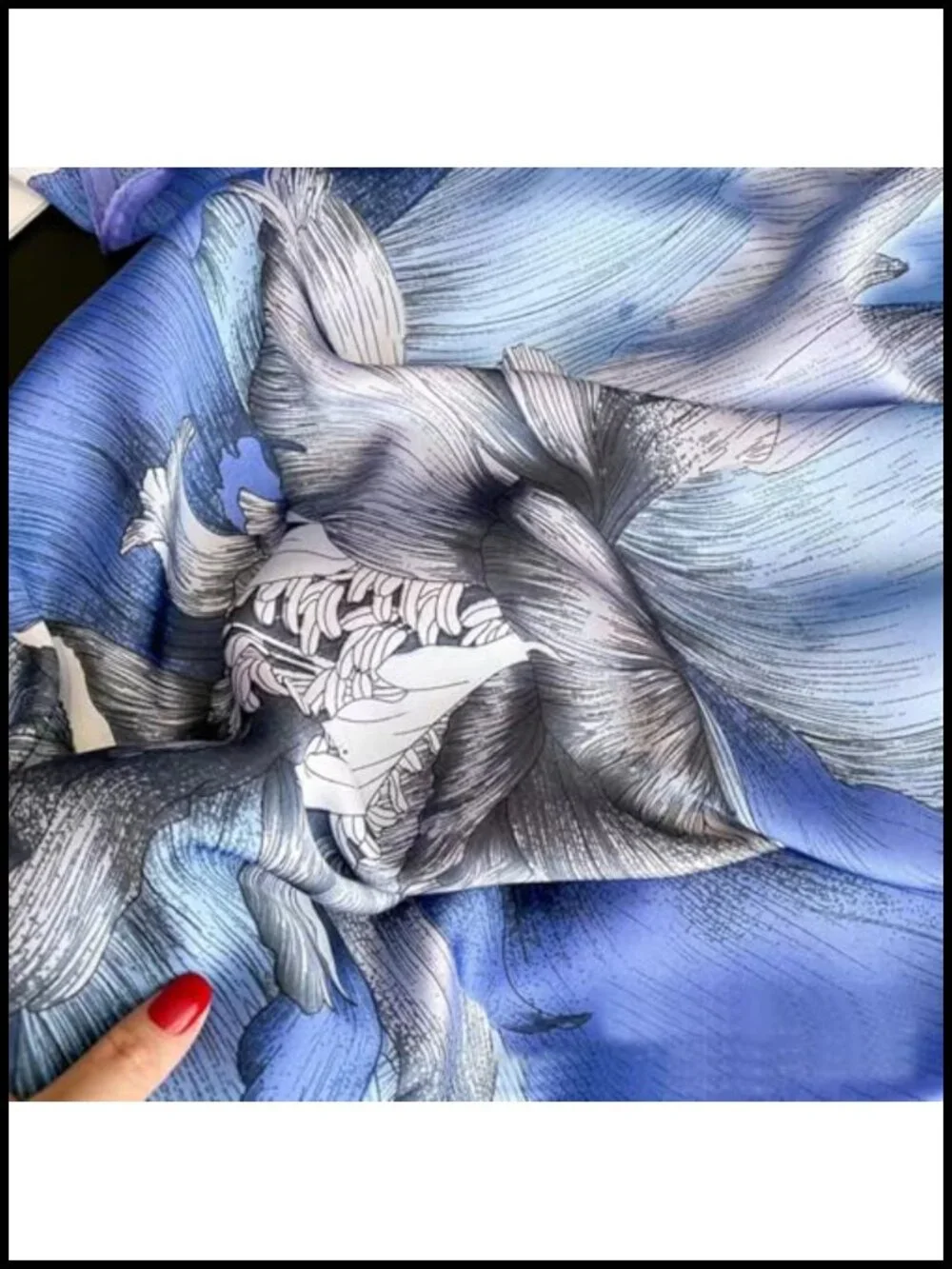 XL 43 Inch Extra Large Square Fashion Scarf Silk Feeling Hair Scarf Wrapping